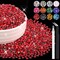 8000PCS 3mm Flatback Resin Rhinestones with Tweezers and Pen (Red)